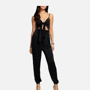 Ramy Brook Black Tie-Front Jumpsuit